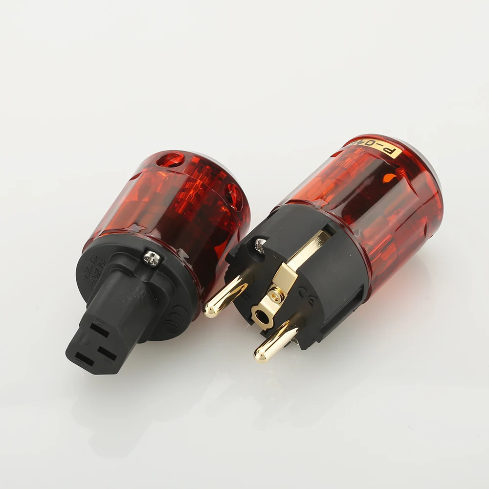 5 пар P046E + C046 24K позолоченный EU SCHUKO Разъем питания EUR разъем HIFI|power plug|schuko power plugeu schuko