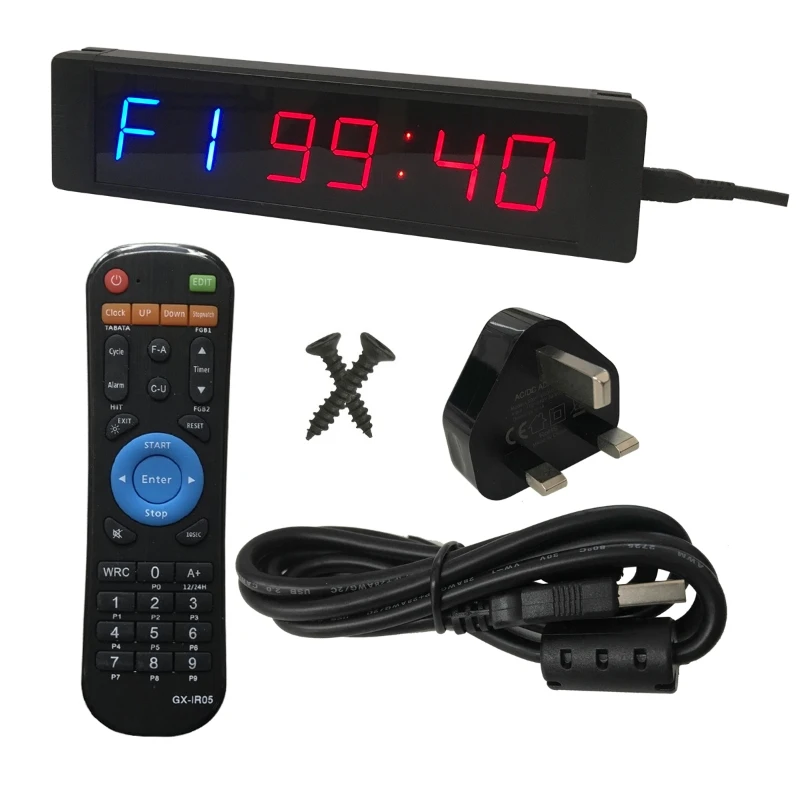 

Gym Timer Stopwatch with Remote for Gym Fitness Training Ideal Interval Timer