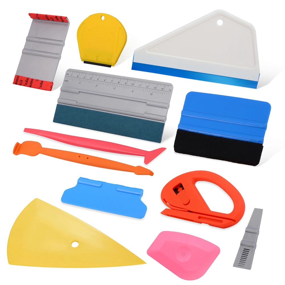 Car Wrapping Installation Tools Kit Vinyl Wrap Squeegee Glove Magnet FREE US
