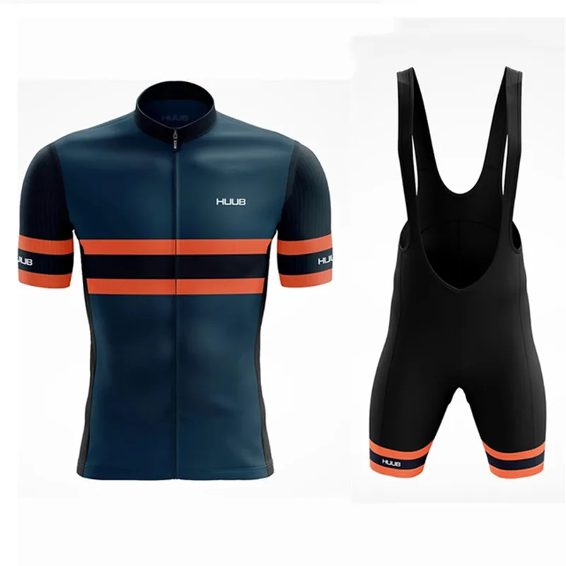 HUUB 2022 Summer Men Short Sleeve Cycling Jersey Set Breathable MTB Bike cycling clothing Maillot Ropa Ciclismo Uniform Kit