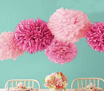 Mini Pom Poms for Crafts Decorations 10Pcs in Sri Lanka