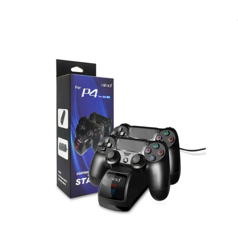 For PS4 Wireless Controller Dual Charger Dock Station USB Fast Charging Stand