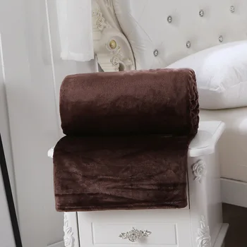 

Comfortable Pure Color Coral Fleece Blanket Double-sided Fleece Blanket Sheet Flannel Blanket Office Car Blanket Home Textile