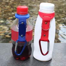 The Third Generation Of Rubber Nylon Webbing Water Bottle Buckle Hook Water Bottle Holder Clip Outdoor Carabiner Climb Belt Back