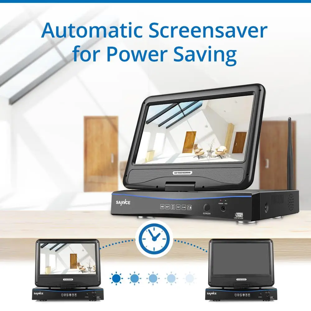 SANNCE 8-канальный сетевой видеорегистратор Wifi 1080P ip камера PoE NVR CCTV Беспроводной Камера Системы 8CH Wi-Fi NVR kit Wi-Fi NVR комплекты видеонаблюдения DVR комплект 1 ТБ HDD