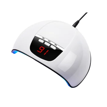 

54W Automatic Sensor USB Rechargeable Portable Gel Polish Manicure Tool LCD Display UV LED Lamp Home Salon Nail Dryer High Power