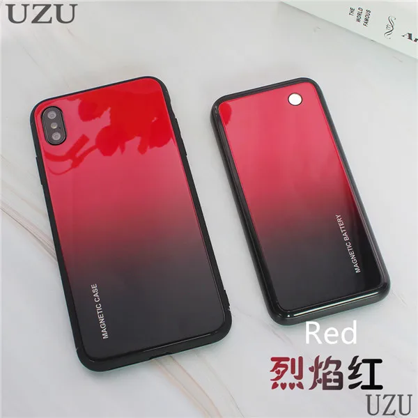 5000 мАч Внешнее магнитное зарядное устройство чехол для iphone x xr xs max портативный беспроводной зарядный чехол для iphone x xr xs max роскошный - Цвет: iphone x xs