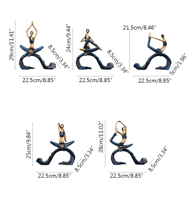 Продвижение поделки с резиновым орнаментом домашние декоративные статуэтки Йога Скульптура девушки стол Декор аксессуары подарки на день рождения