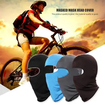 

1Pcs Riding Motorcycle Full Face Mask UV Protection Windshield Sunscreen Dust Mask Hood Solid Breathable Comfort Headgear