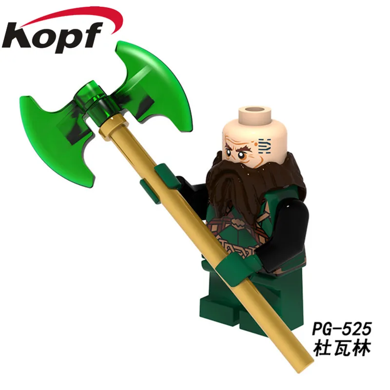 PG532 Одиночная Властелин колец образование балин Торин бимех Bilbo действие Baggins строительные блоки детский подарок игрушка - Цвет: PG525 Without Box