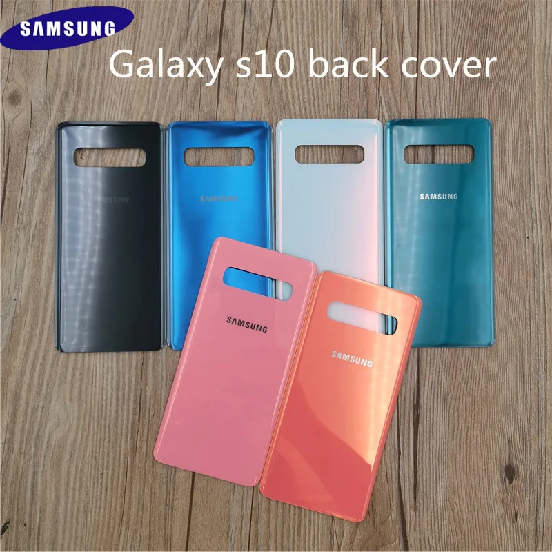 Купить Оригинальный чехол для Samsung Galaxy S10 стеклянная защитная задняя крышка батарейного | Mobile Phone Housings  Frames (4000493526979)