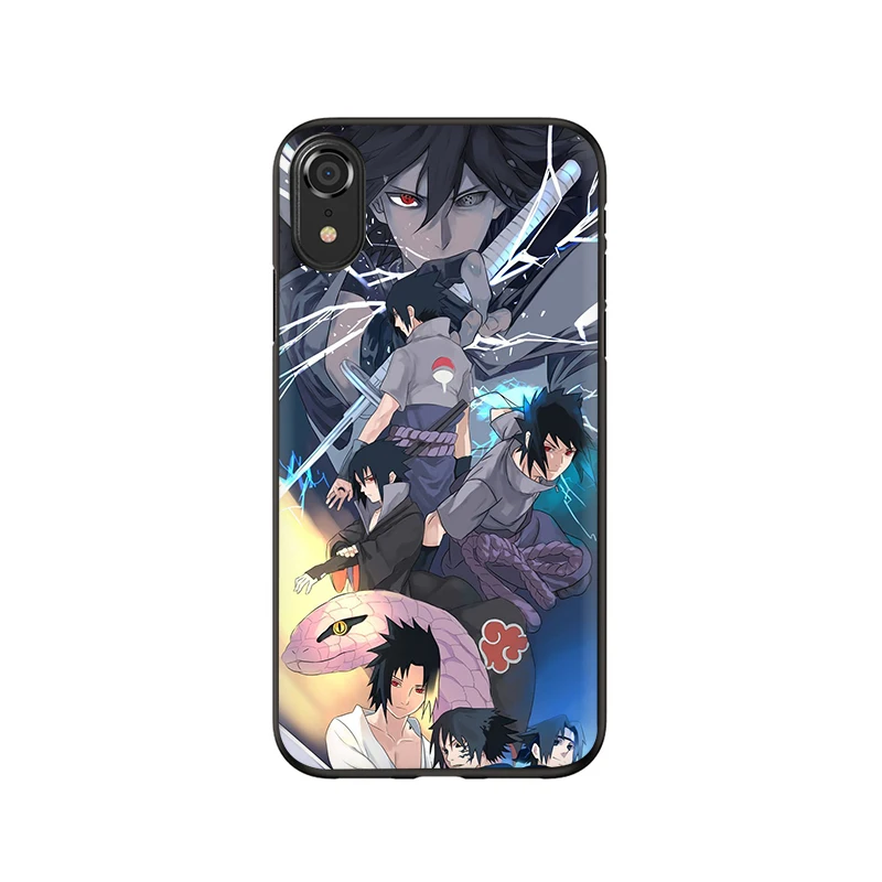 B15 Uchiha сасуке Узумаки Наруто Мягкий ТПУ силиконовый чехол для телефона iPhone 5 5S SE 6 6s 7 8 plus X XR XS 11 Pro Max - Цвет: B15