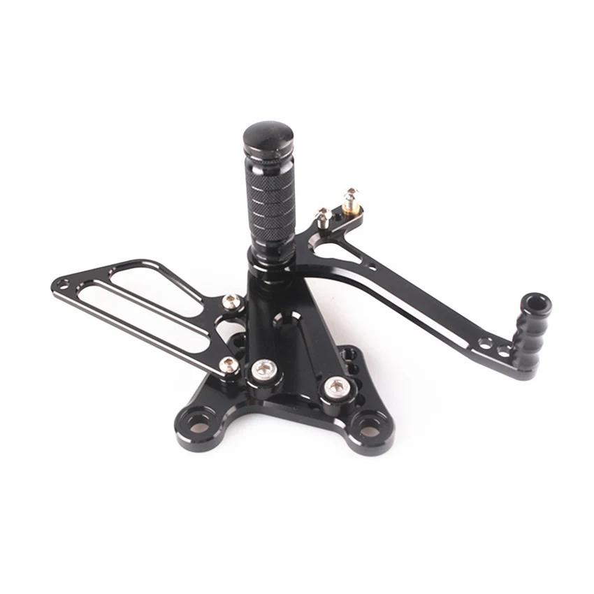 CNC регулируемый педали блок педали для Kawasaki Ninja ZX6R 2009 2010 2011 2012 2013 черный