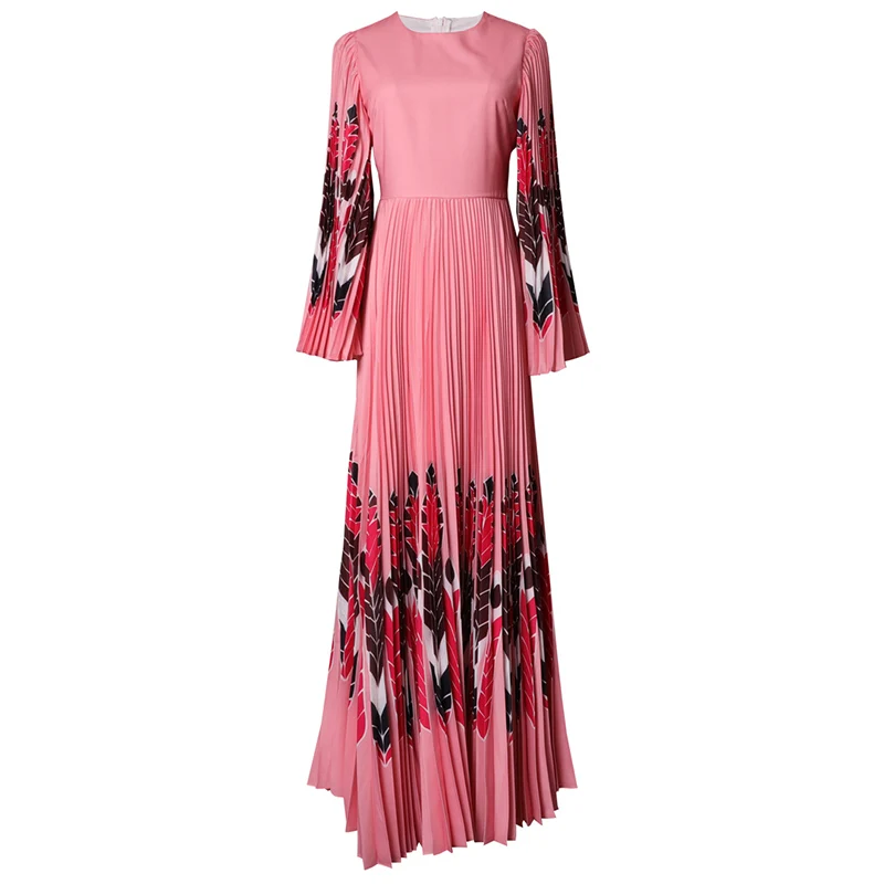 Женское платье с рукавом летучая мышь дизайнерское плиссированное в индийском