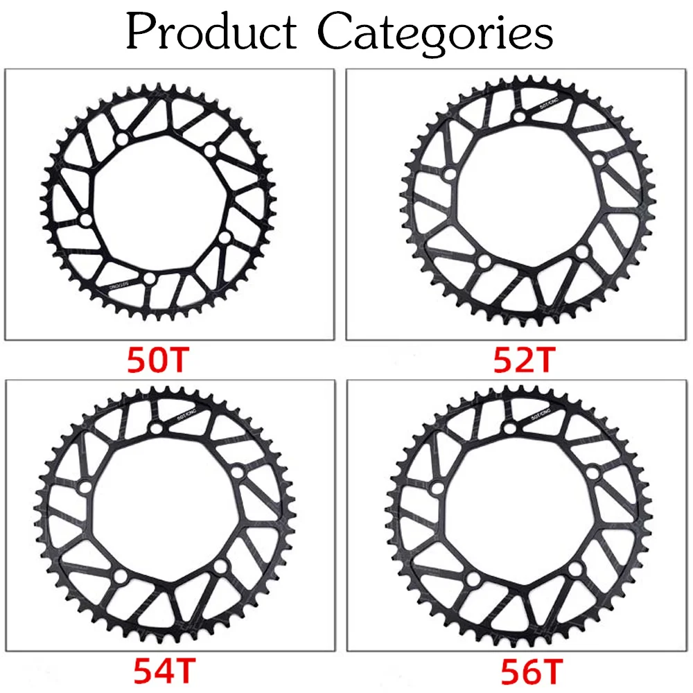 Litepro складной Велосипедное колесо цепной передачи Алюминий сплав 130BCD 50 т 52 54T 56T 58T передняя Звездочка черный/серебристый; Высота танкетки 8/9/10/11 Скорость звездочка цепной передачи