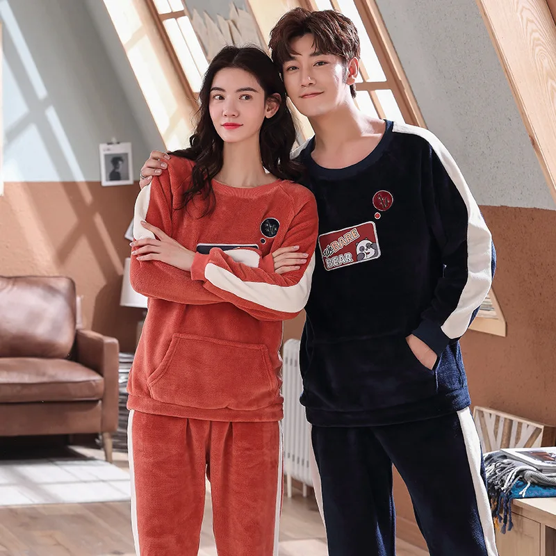 

Zm137 Men's Zm137 Women's 2019 New Style Winter Coral Velvet Warm Cartoon Casual Flannel Tracksuit Case