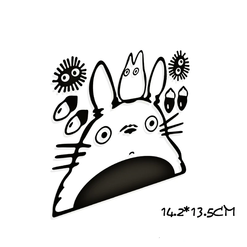 Totoro With Umbrella Stencil