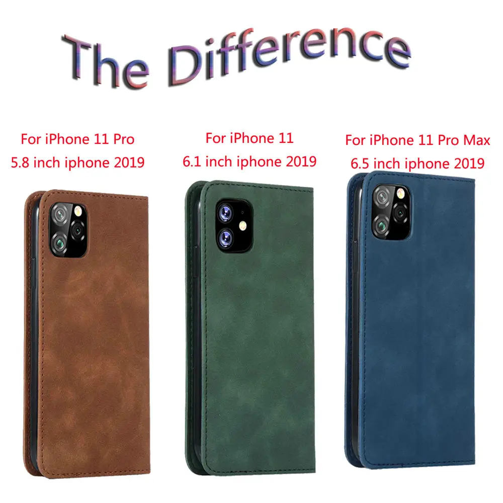 Роскошный винтажный кожаный чехол книжка с откидной крышкой для iPhone 11 Pro Max xr xs max x