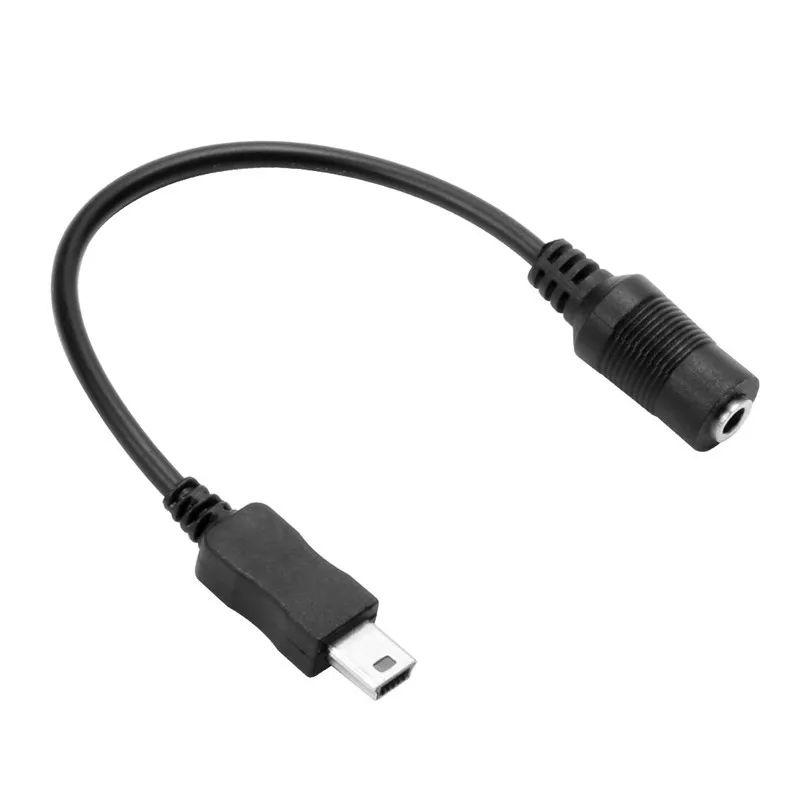 Мини USB мужчина к 3,5 мм Jack для аудиокабеля с разъемом типа "мама" шнур для активного отдыха зажим для микрофонного адаптера для GoPro Hero спортивные Камера