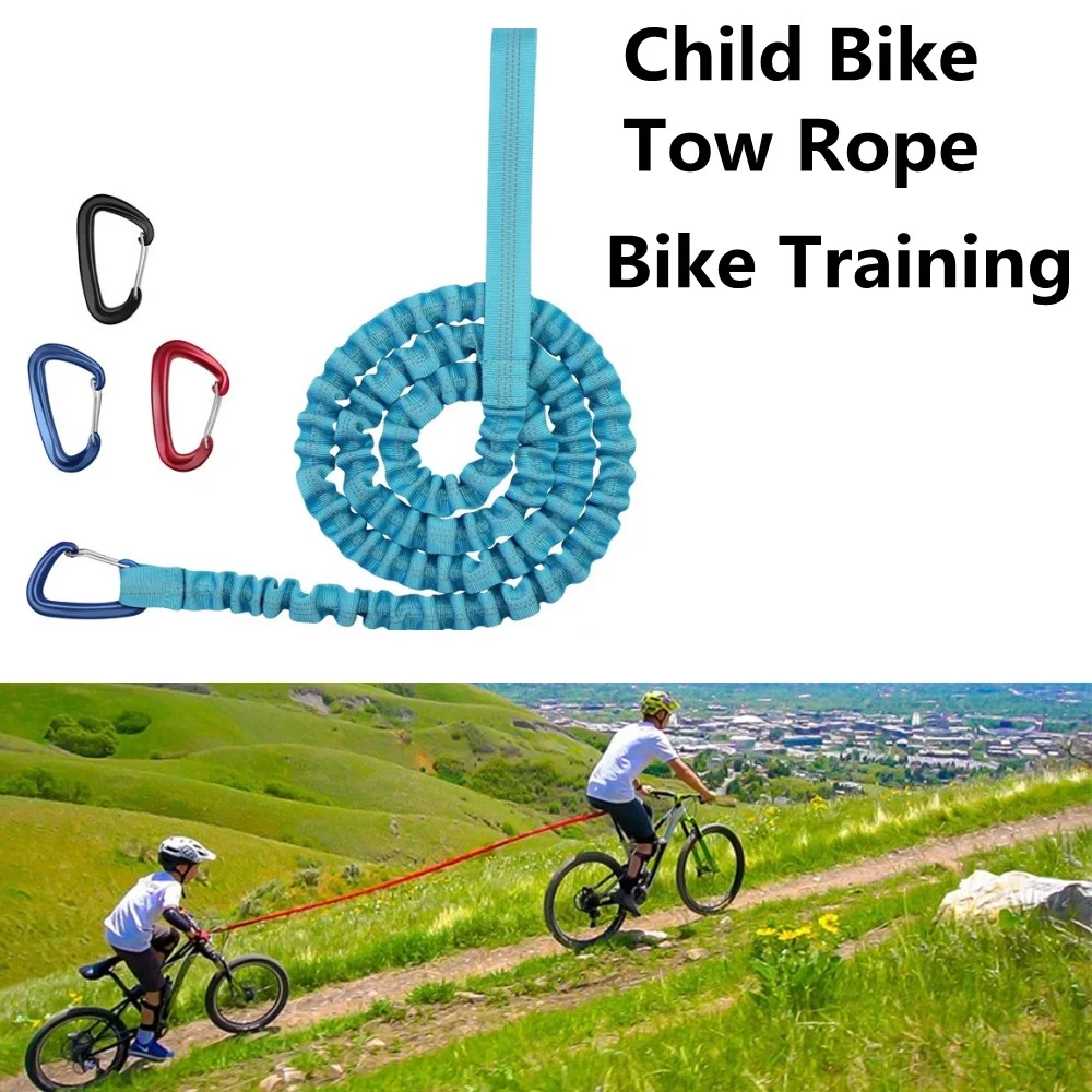 Corda da traino per bambini MTB corda elastica per bici da bambino |  Compatibile con tutte le Mountain Bike | Arrampicata più facile | Carico  nominale 500lb|Trainers \u0026 Rollers| - AliExpress
