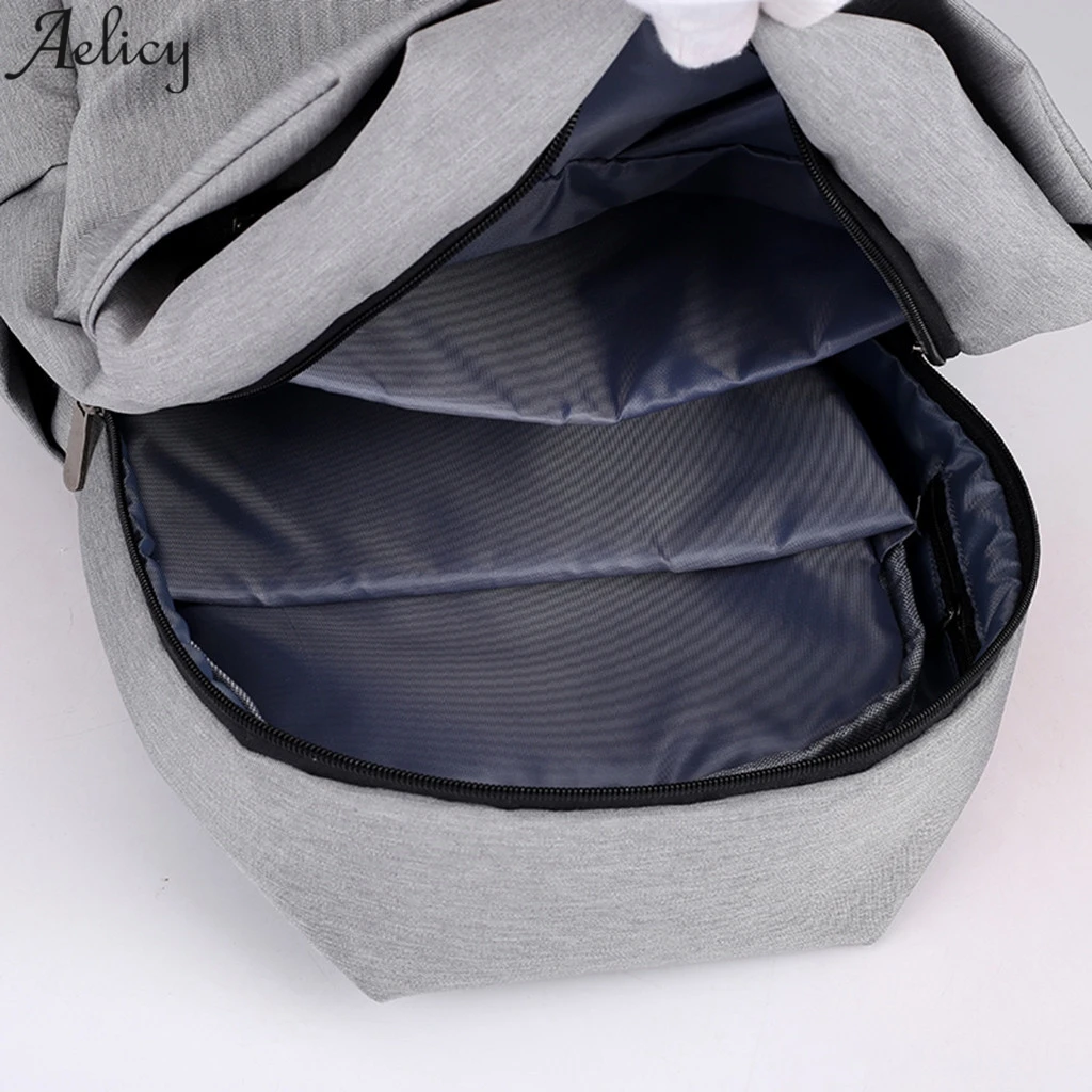 Aelicy, Мужской многофункциональный рюкзак большой емкости с разъемом USB, дорожная сумка, сумка для компьютера, рюкзак, рюкзак, школьная сумка