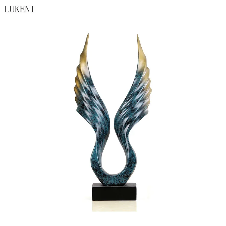 

Creative European Style Wine Cabinet TV Cabinet Living Room Home Craft Decorations Wedding Gifts Abstract Eagle Resin Ornaments