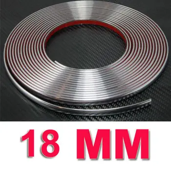 

18MM x 15M Car CHROME Exterior Styling MOULDING TRIM STRIP SELF ADHESIVE CHEAP!