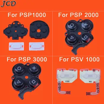 

JCD Conductive Rubber Button Switch /L R Trigger Button Conductive Cable/Right Button Plastic Pad for psp 1000 2000 3000 psv1000