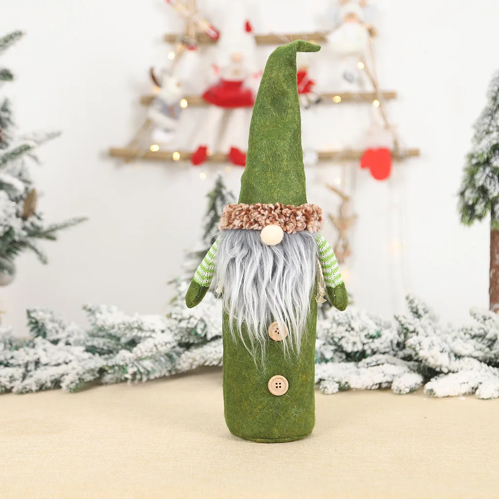 Merry Christmas Santa Wine чехол для бутылки рождественские праздничные вечерние украшения для стола рождественские украшения для подарков для дома Oct#31