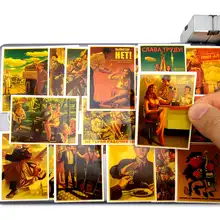 

25pcs USSR CCCP Stalin Retro Sexy Beauty Poster Art Funny Phone Laptop Guitar Skateboard Bike Motorcycle Car Waterproof Stickers