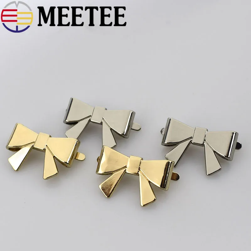 Meetee 5/10 шт. 25*16 мм металлический сумка с пряжкой; обувь с бантом и пряжкой, сделай сам, ювелирное изделие Костюмы аппаратный слайдер аксессуары F1-15
