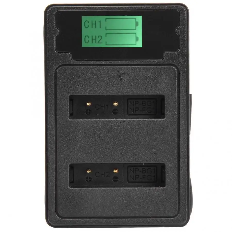 NP-BG1/FG1 Camera Battery Charger Double Charging Slot with LCD Display for Sony H7 HX5C HX7 HX9 HX30 WX10 WX1 T20 T100 H50 | Электроника