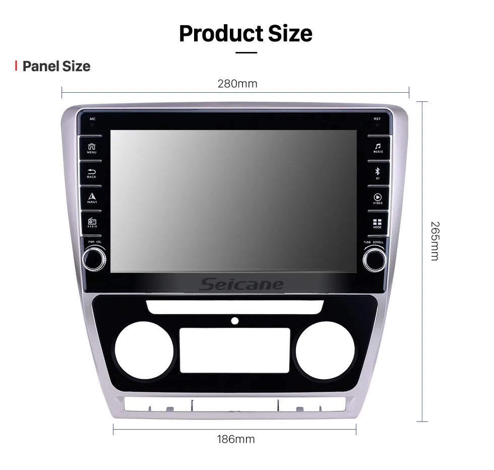 Clearance Seicane 10.1 inch Android 9.1 RAM 2GB ROM 32GB  For 2007-2011 2012 2013 2014 SKODA Octavia Car GPS Radio Stereo Head Unit Player 13