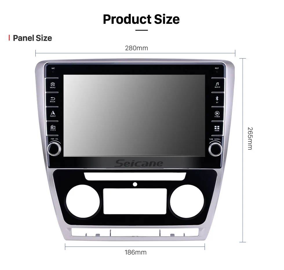 Seicane 10,1 дюймов Android 9,1 ram 2 Гб rom 32 ГБ для 2007-2011 2012 2013 SKODA Octavia автомобильный gps Радио Стерео головное устройство плеер