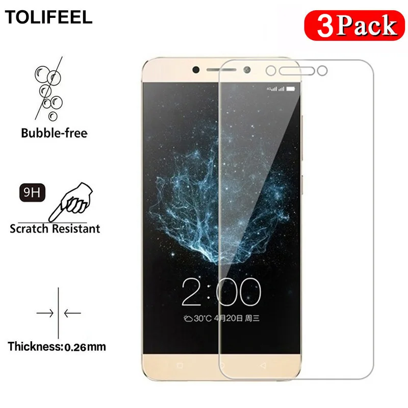 3 шт. закаленное стекло TOLIFEEL для Letv LeEco Le 2 X620 X621 X520 Защитная пленка экрана 9H