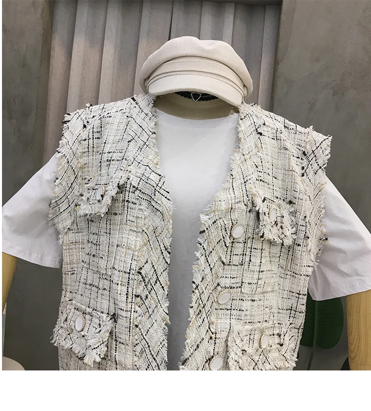 vest Fringed jacket female early autumn new thin ladies temperament vest cardigan