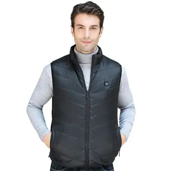 

Lightweight Heated Vest Waistcoats USB Charging Heating Clothes Smart Thermal Winter Warm Large Size Coat For Men Outdoor Warmer