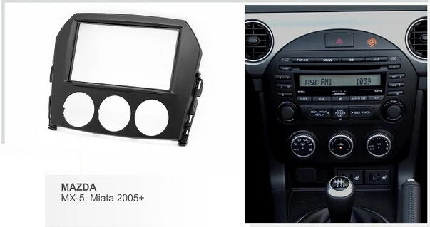 2Din Car Audio Frame for Mazda MX-5 MX5 Miata 2005 +  ŰƮ ׷  CD Ʈ г DVD ŰƮ Fascia Fascia 2Din
