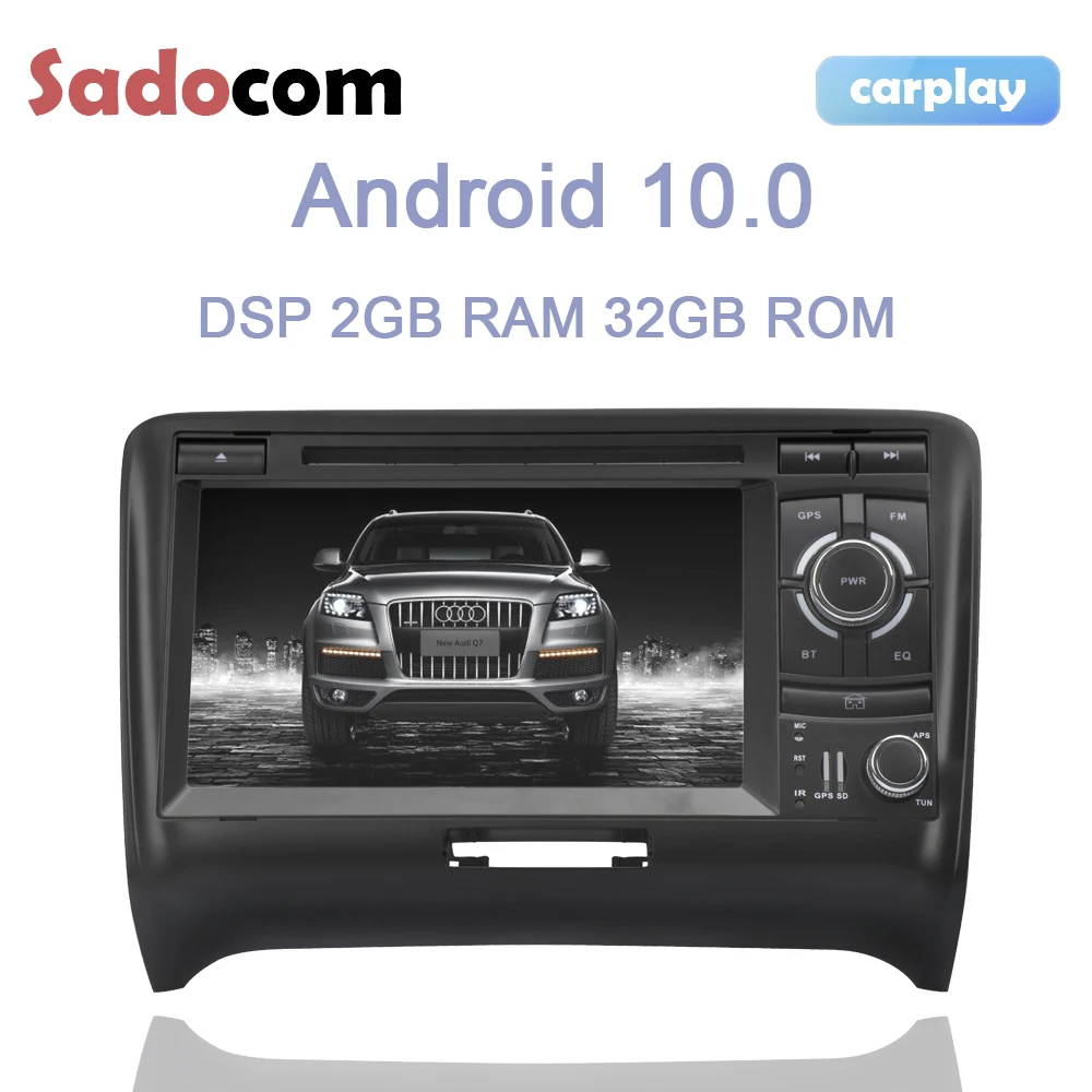 7 "Dsp Android 11.0 Lettore Dvd Per Auto Autoradio 32Gb Rom 2Gb Ram Gps Stereo Audio Auto Per Audi Tt Mk2 8J 2006 2007 2008 2009-2012