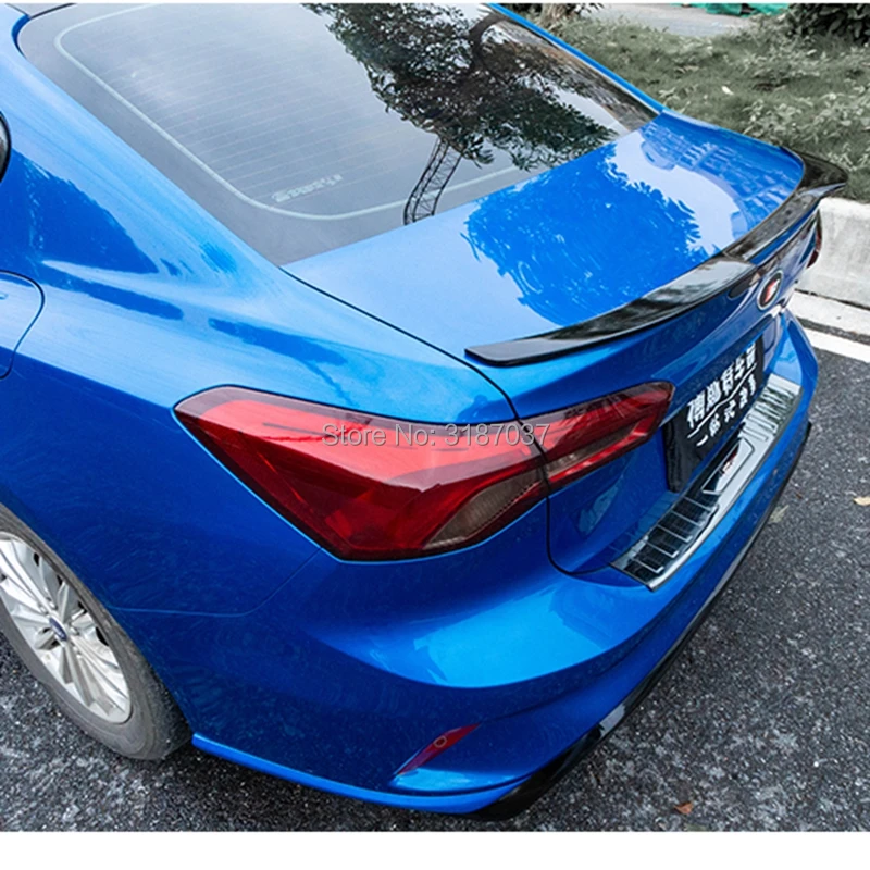 Для фокуса спойлер+ Focus Hig M4 Стиль ABS пластик Неокрашенный задний спойлер на крыло, крышу багажника губы крышка багажника автомобиля стиль