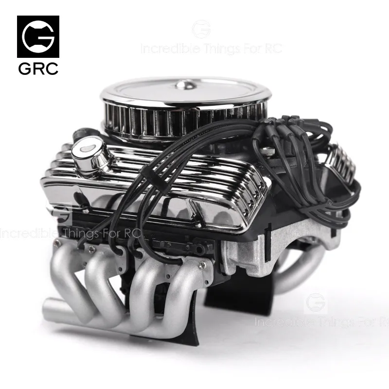 GRC имитирует F82 V8 двигатель Охлаждающие вентиляторы радиатор для 1/10 Rc Гусеничный Traxxas Trx4 осевой Scx10 90046 Redcat Gen8