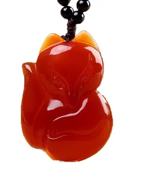 

2020 Fine Jewelry C1lint Women's Collection Gems Fox Queen Pendant Necklace Grounding Stone Protection Free Shipping