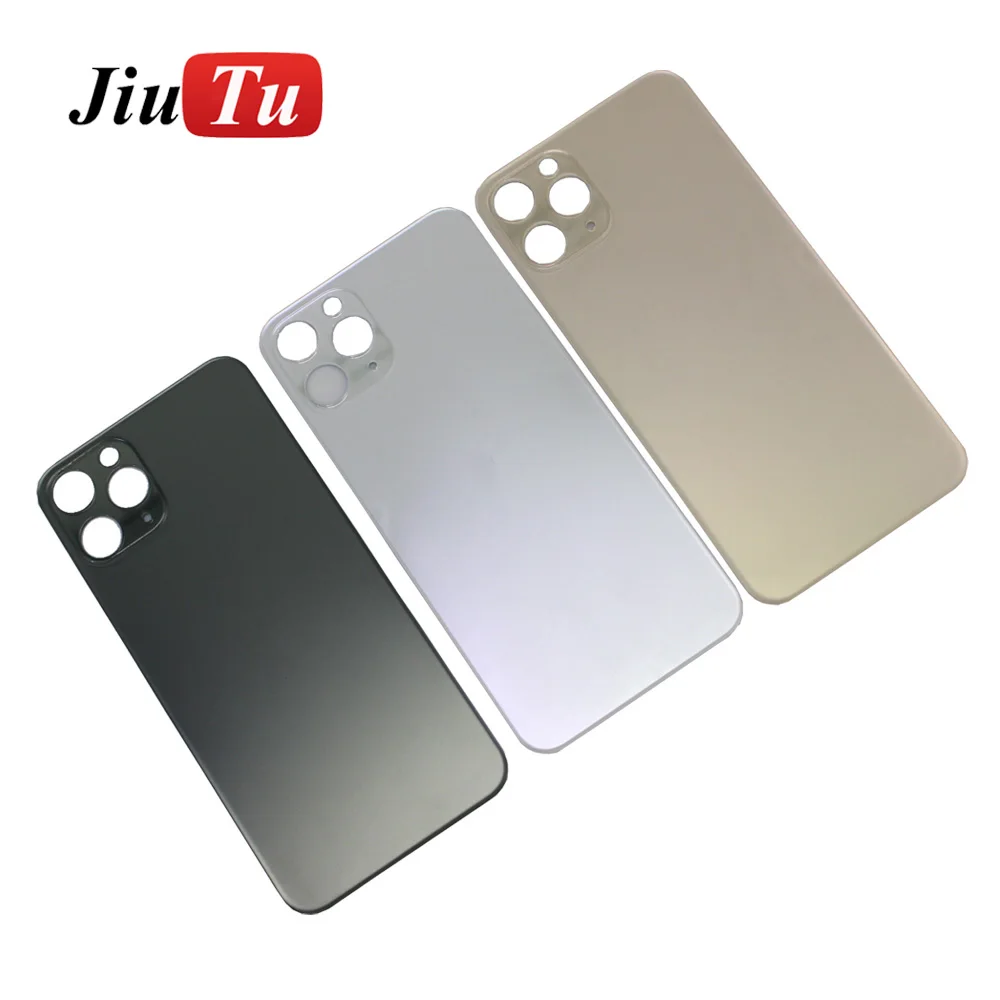 Задняя крышка стеклянный корпус для iPhone 11 11Pro Max X 8 Plus XS XSMAX задняя крышка с большим отверстием
