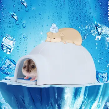 

Summer Pet Hamster Ceramic Cooling House Nest Sleeping Bed Ice Cushion Cooler
