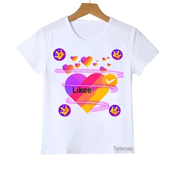 

likee rainbow love print tshirt girls boys kids clothes 2-15 years t-shirt girls boys funny white short sleeve t shirt girls boy