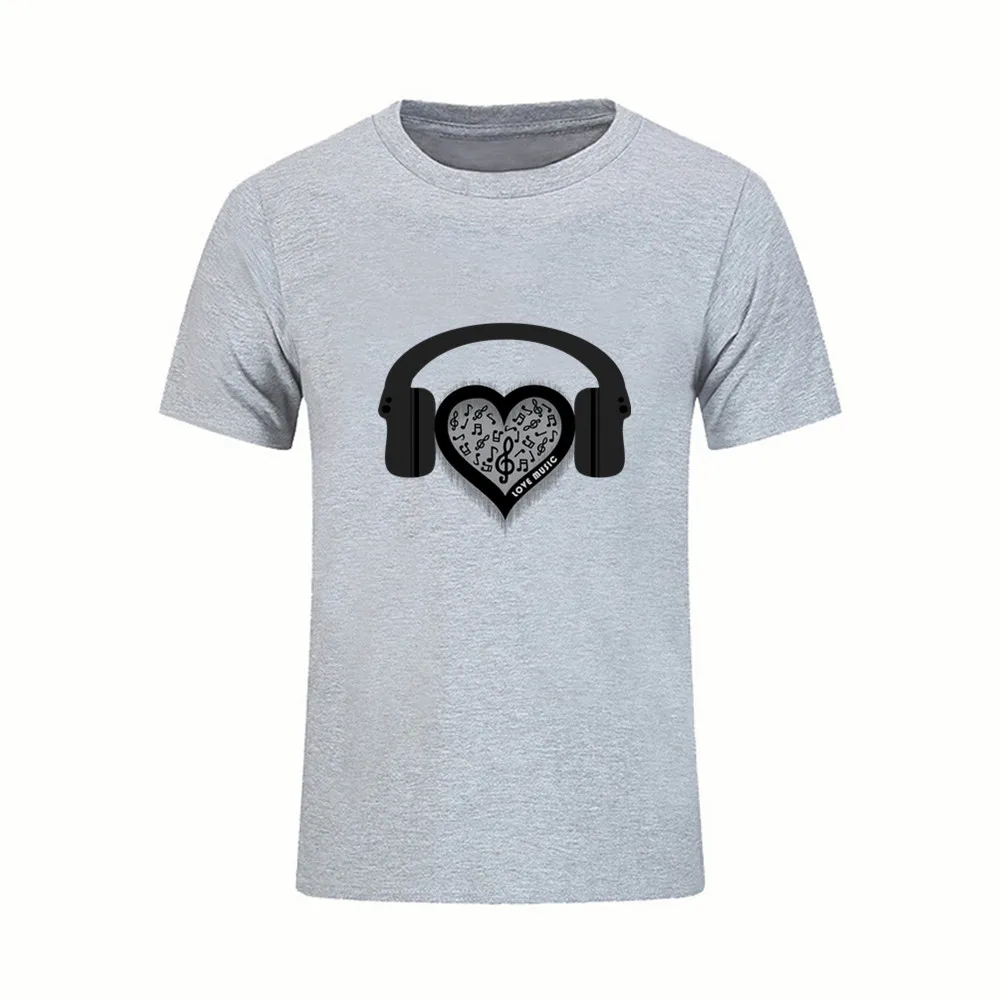 Люблю музыку сердце Радуга футболка Camisetas Hombre Swag футболки Gildan подарок Модная