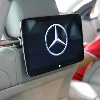 Pantalla de reposacabezas para coche Mercedes, accesorio de seguridad para bebés, con radio FM, IR, Wi-Fi, Monitor LCD para asiento trasero de coche, para todos los modelos de coche, 2 uds.