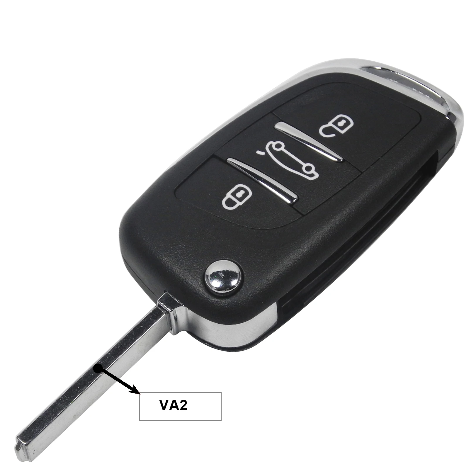 Складной автомобильный ключ jingyuqin AUTEWODE для Citroen C5 C4 Hatch Coupe VTR C6 C8 C2 Berlingo Xsara Picasso CE0523 VA2 Blade - Количество кнопок: 3 Button VA2