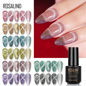 

Rosalind Ice Transparent Milk Brown Cat's Eye Glue 7ml9d Mermaid Cat's Eye Phototherapy Plastic UV Polish UV
