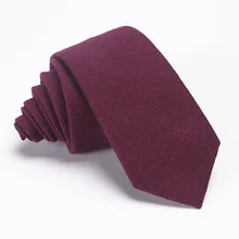 Имитация шерсти галстук сплошной цвет хлопок галстук для мужчин и женщин матовый мягкий Повседневный 6 см галстук сплошной цвет Модный повседневный